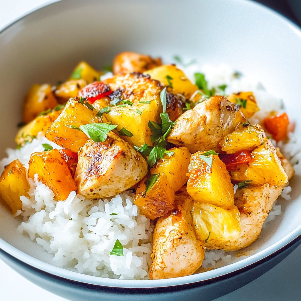 poulet ananas riz