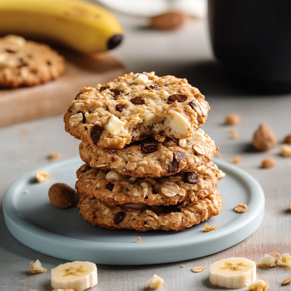 Biscuits santé à la banane et avoine