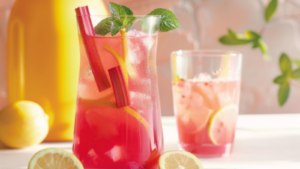 Limonade à la Rhubarbe Depuis recettemoderne.com