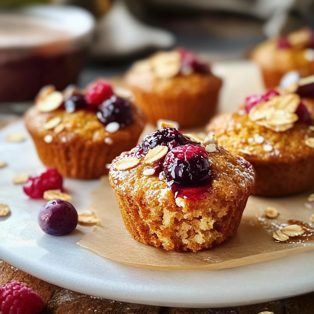 Muffins aux fruits et sirop d'érable