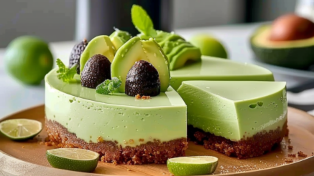 Cheesecake Avocat Citron Vert Depuis recettemoderne.com