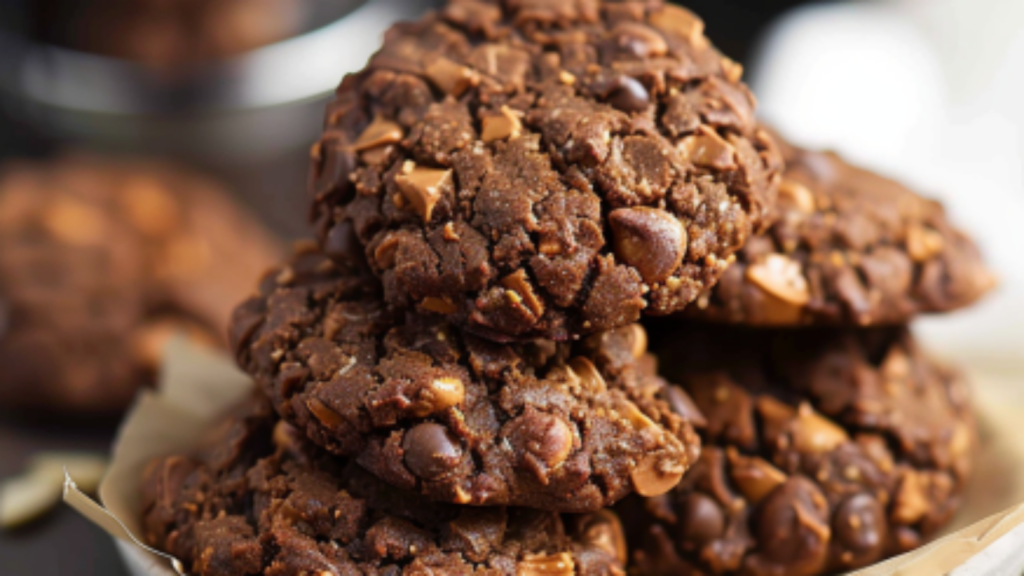 biscuits au chocolat et beurre de cacahuète Depuis recettemoderne.com