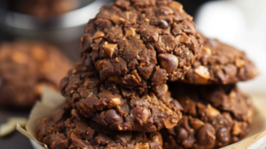biscuits au chocolat et beurre de cacahuète Depuis recettemoderne.com