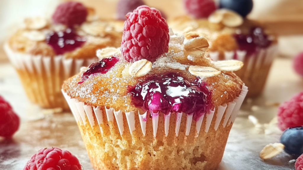 Muffins aux fruits et sirop d'érable