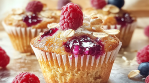 Muffins aux fruits et sirop d'érable