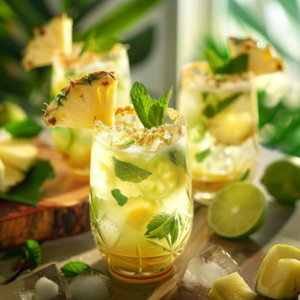 Cocktail Mojito à l'Ananas