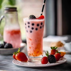 Recette de Bubble Tea à la Fraise: Fraîcheur Estivale Maison