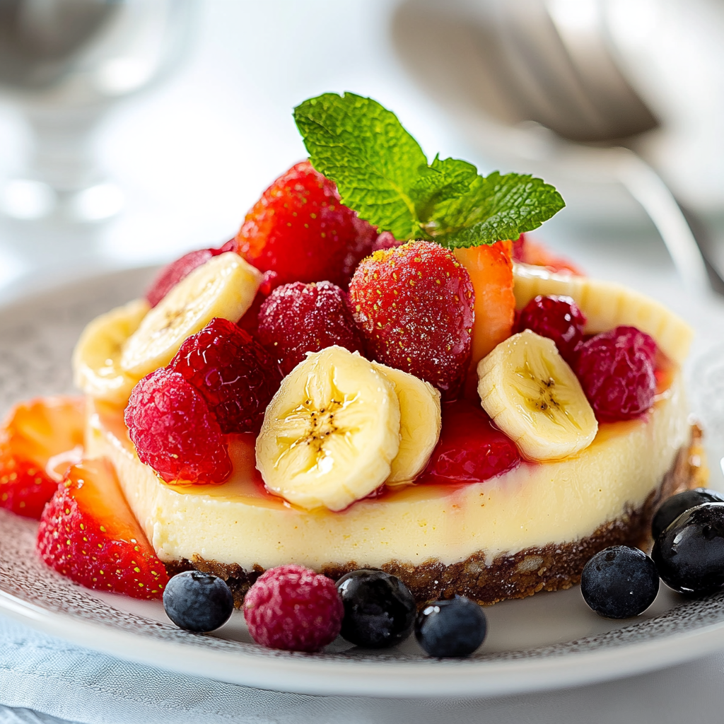 Salade Fraises Bananes Cheesecake : Fraîcheur Fruitée en un Bol