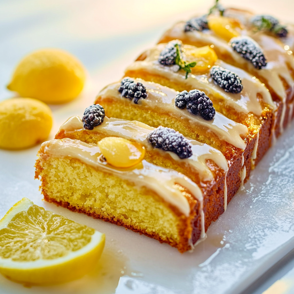 gâteau myrtille amande citron