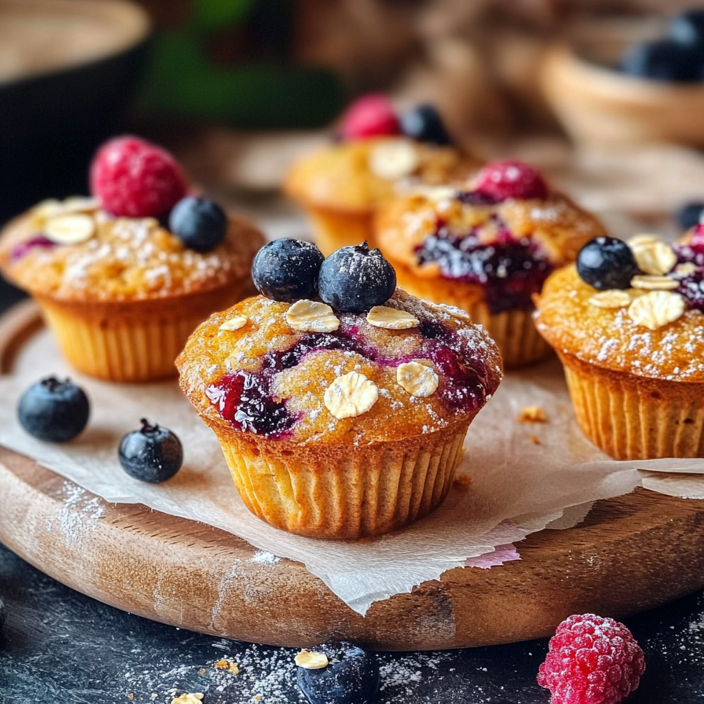 Muffins aux fruits et sirop d'érable