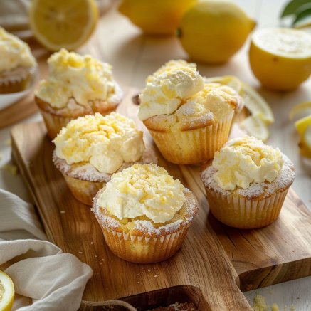 Muffins au Fromage à la Crème et Citron Depuis recettemoderne.com