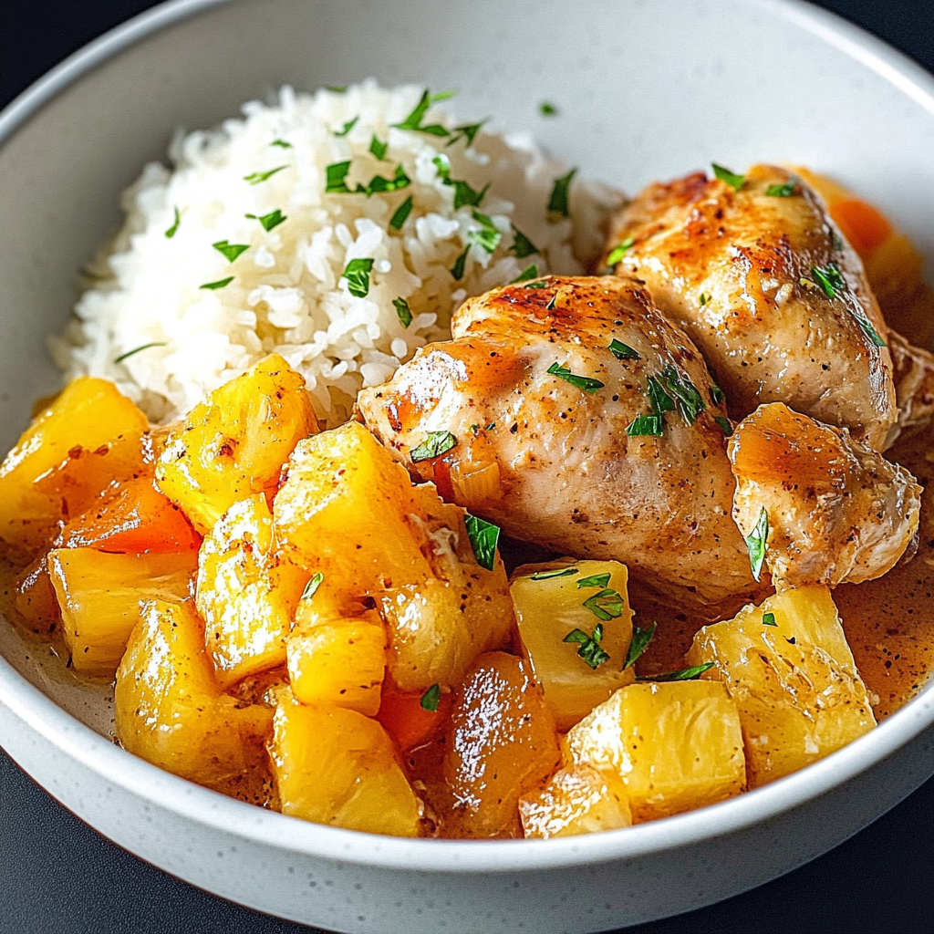 poulet ananas riz