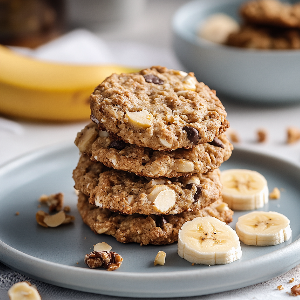 Biscuits santé à la banane et avoine