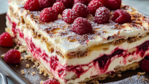 Délice Choco-Framboise : Recette de Lasagne Chocolat Blanc Framboise