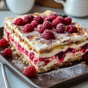 Délice Choco-Framboise : Recette de Lasagne Chocolat Blanc Framboise