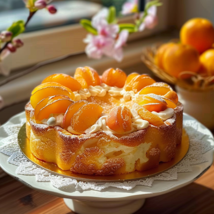 Cake au yaourt aux abricots