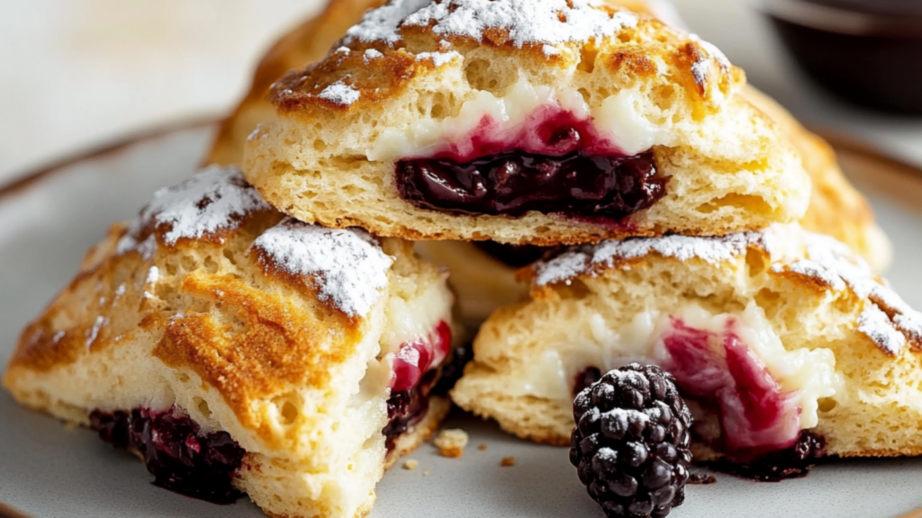 Scones aux Mûres et Chocolat Blanc
