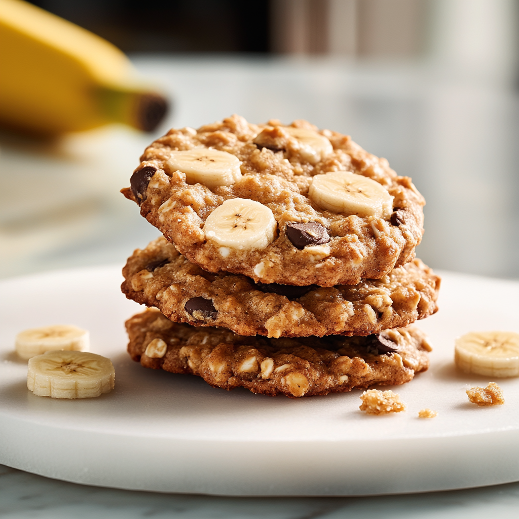 Biscuits santé à la banane et avoine