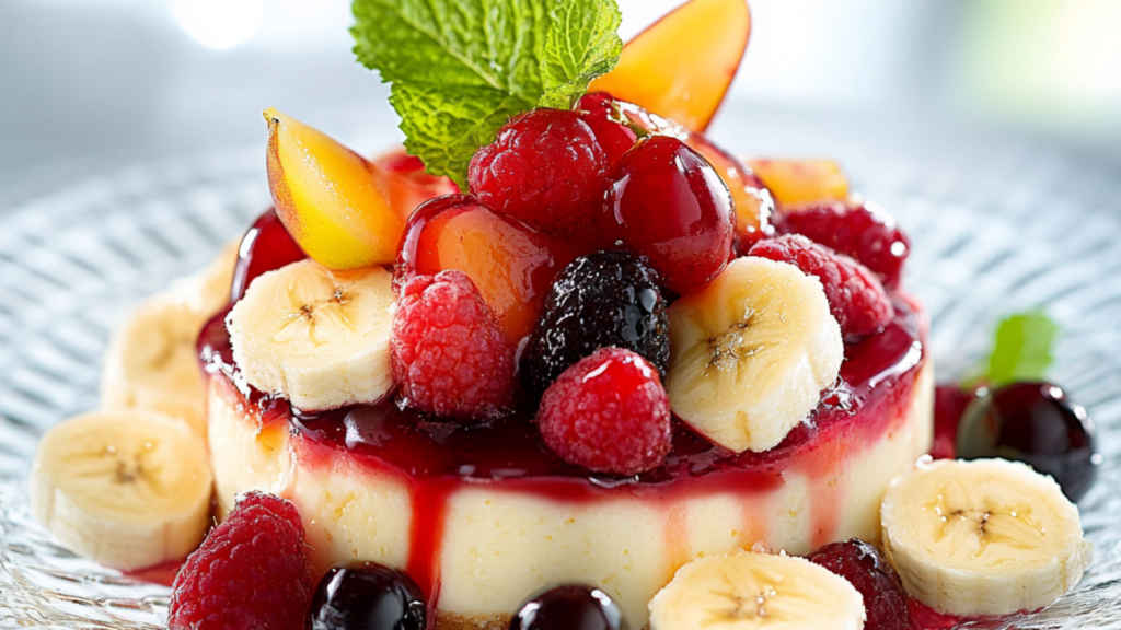 Salade Fraises Bananes Cheesecake : Fraîcheur Fruitée en un Bol
