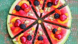 pizza pastèque Depuis recettemoderne.com