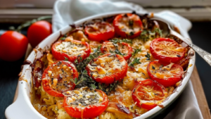 Gratin de Riz à la Tomate depuis recettemoderne.com