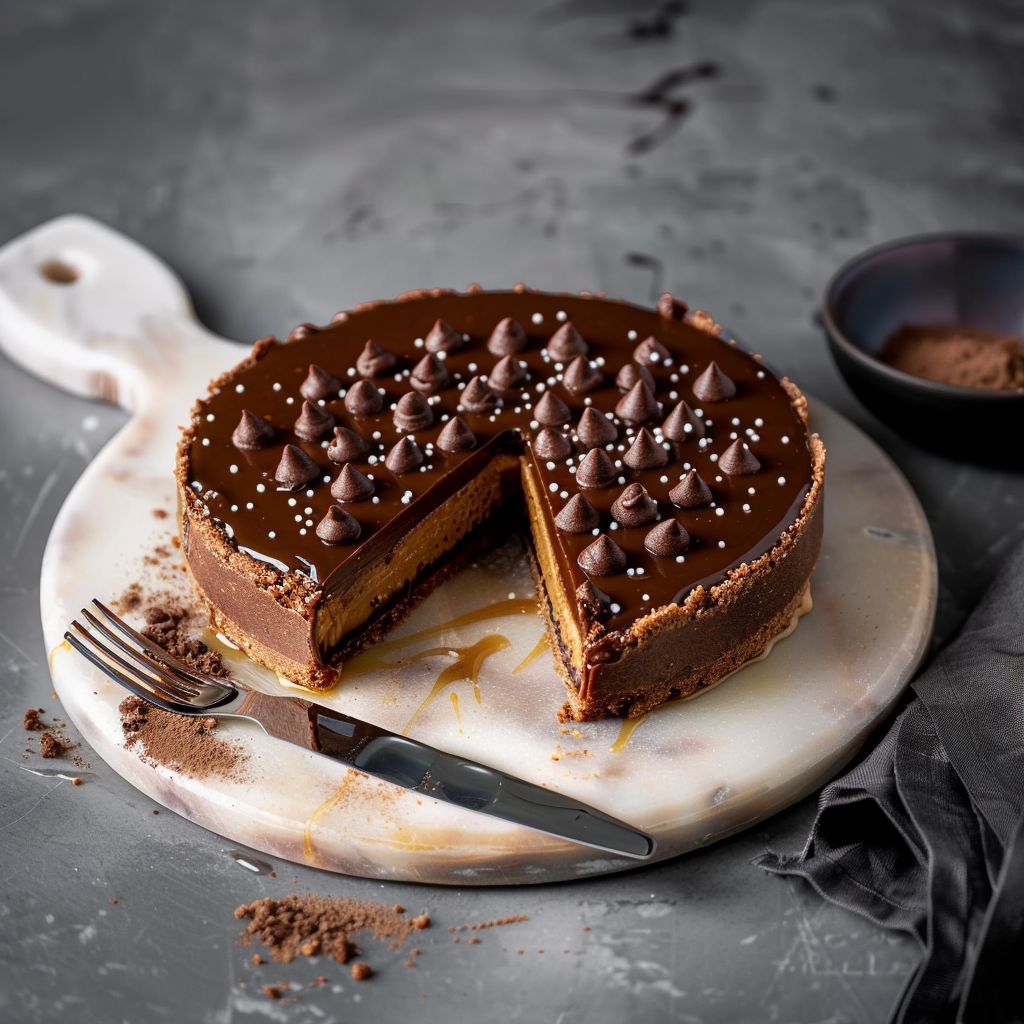 Recette de Tarte Chocolat Caramel depuis recettemoderne.com