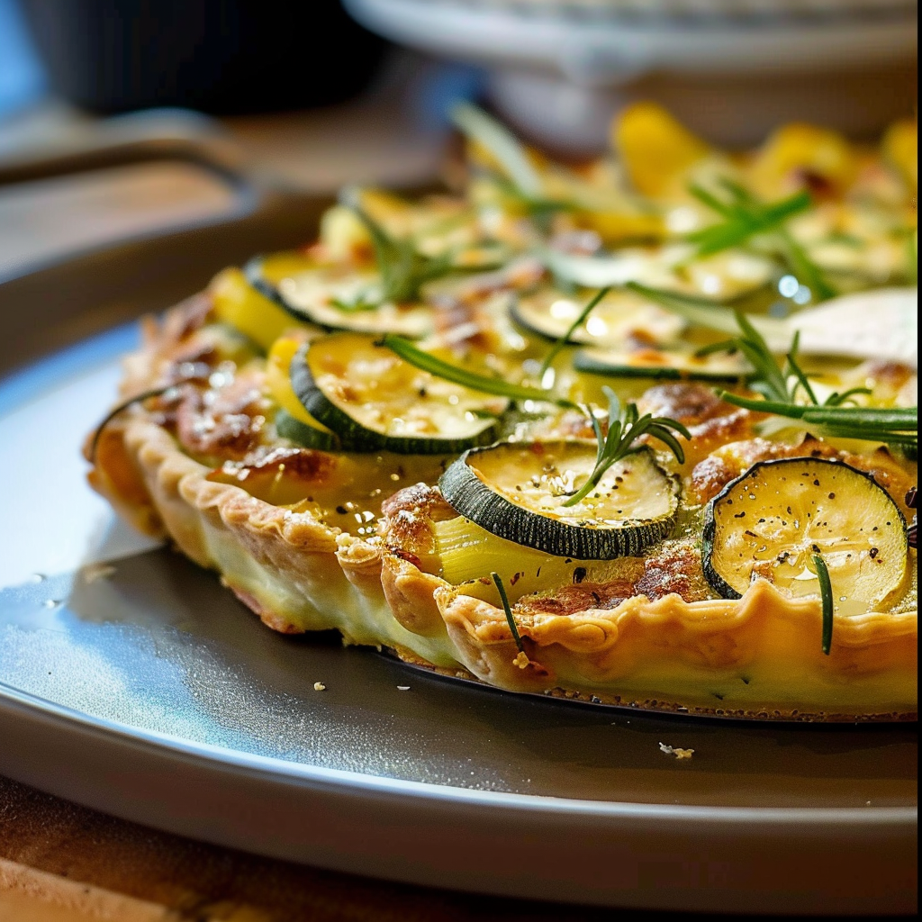 Tarte courgette thon depuis recettemoderne.com