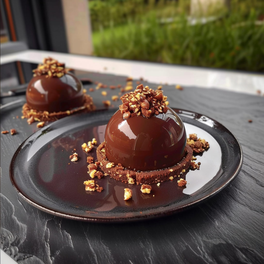 Dômes Chocolat Praliné recettemoderne.com