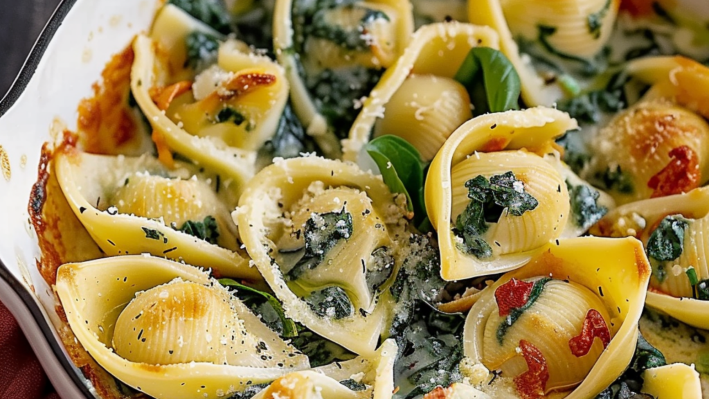 Conchiglioni ricotta épinards depuis recettemoderne.com