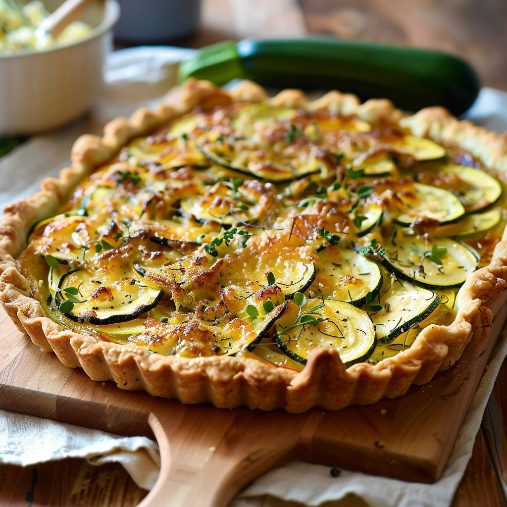 Tarte courgette thon depuis recettemoderne.com