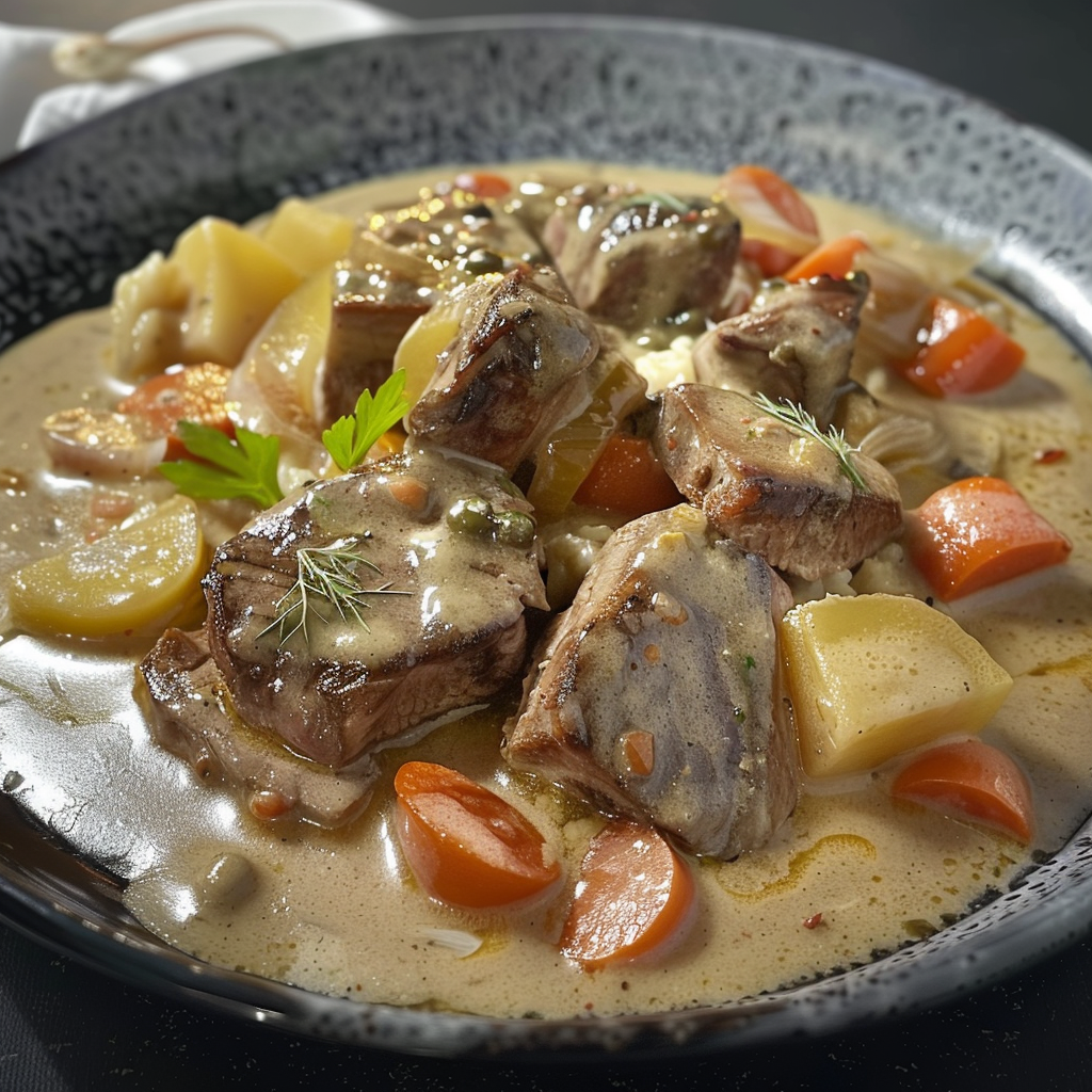 Blanquette de veau à l'ancienne recettemoderne.com