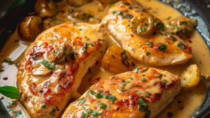 Escalopes de Poulet à la Sauce Moutarde depuis recettemoderne.com