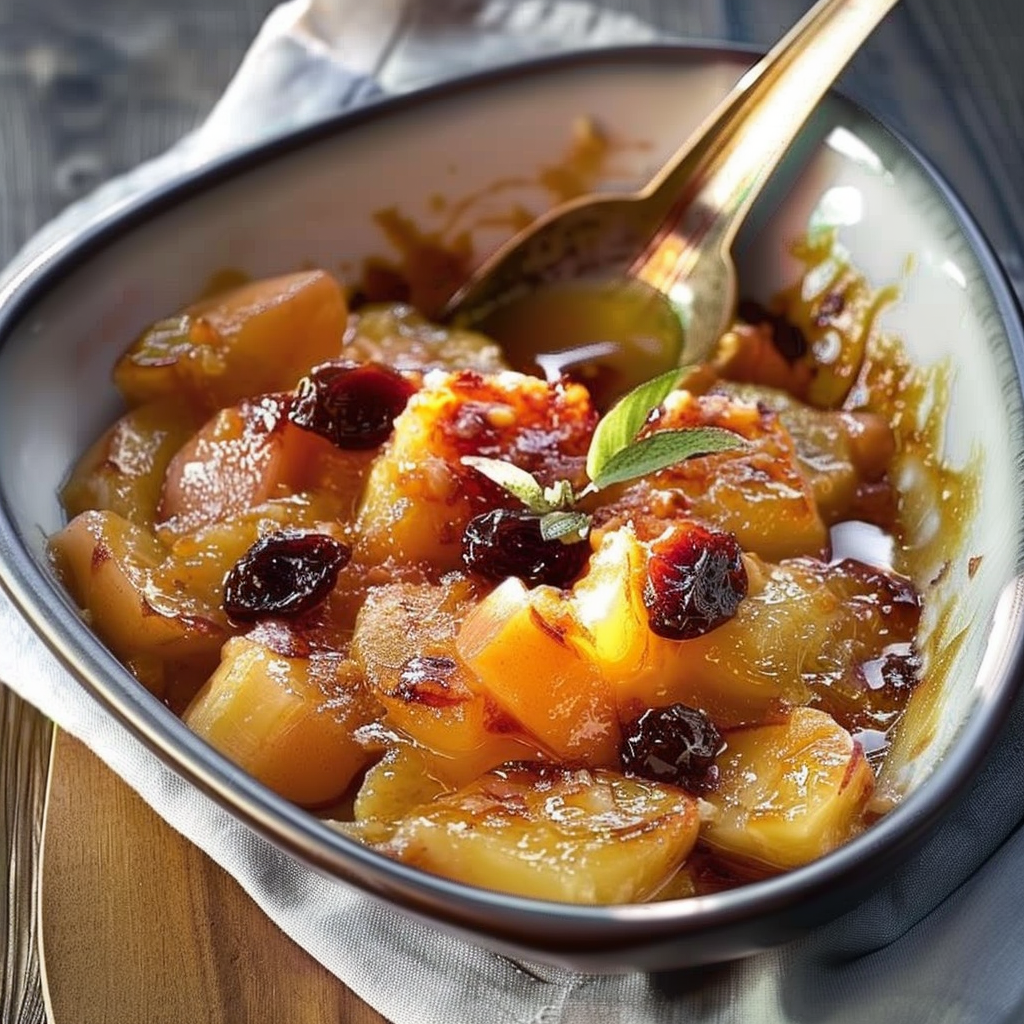 Far aux Pommes, Abricots et Raisins Secs depuis recettemoderne.com