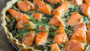 Tarte épinards saumon depuis recettemoderne.com