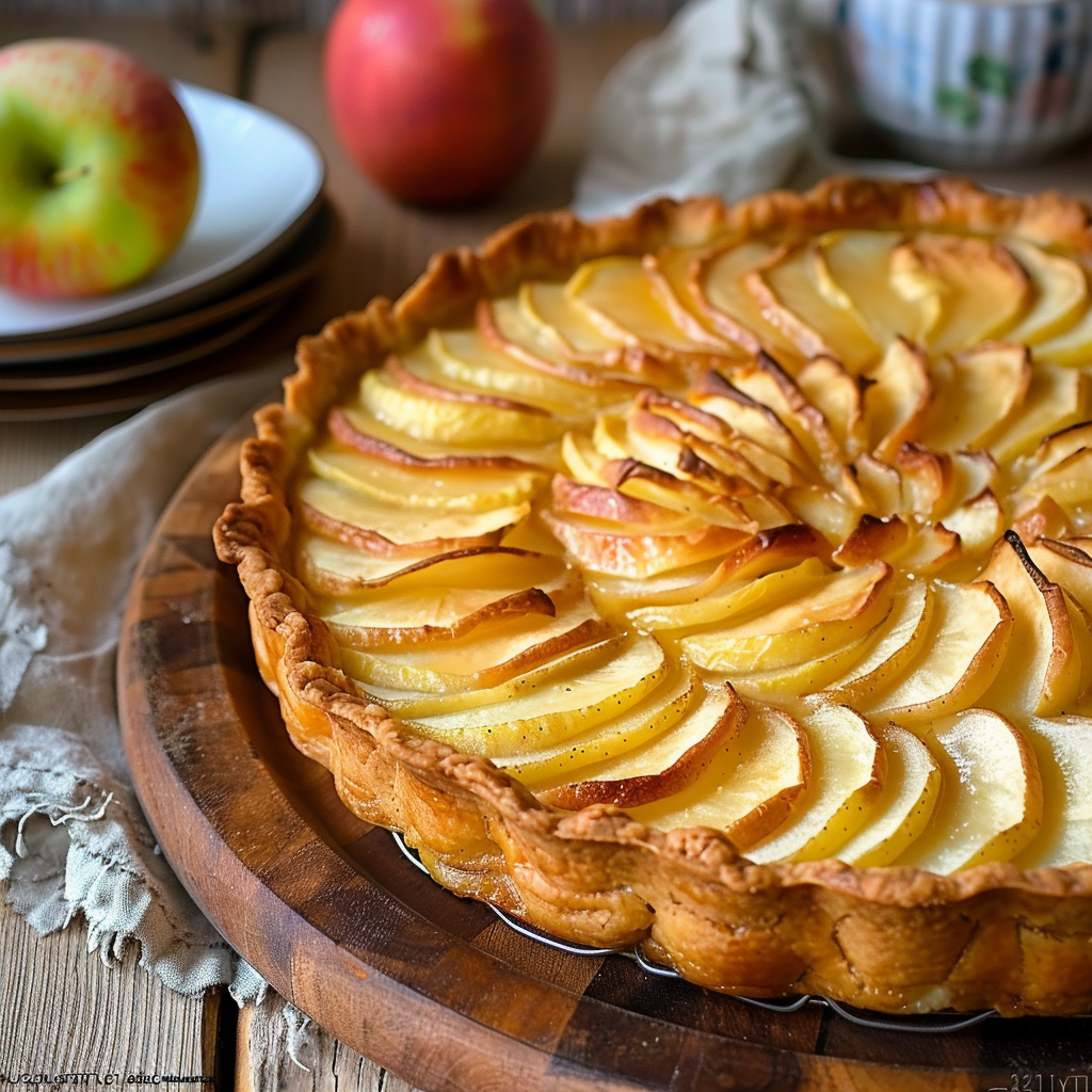 recette tarte aux pommes depuis recettemoderne.com