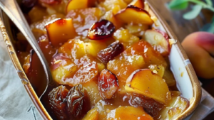 Far aux Pommes, Abricots et Raisins Secs depuis recettemoderne.com