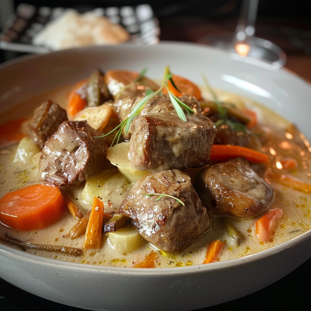 Blanquette de veau à l'ancienne recettemoderne.com