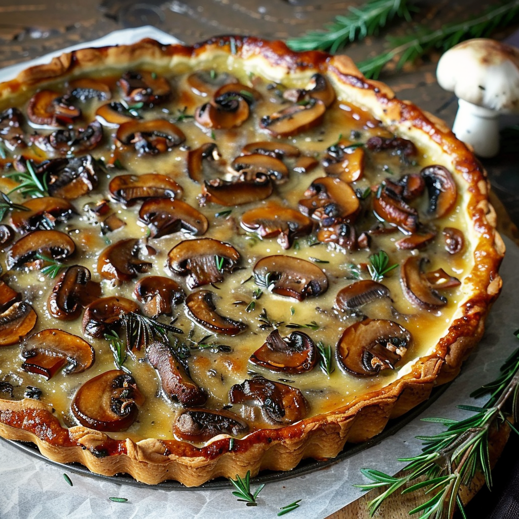 Tarte aux Champignons depuis recettemoderne.com
