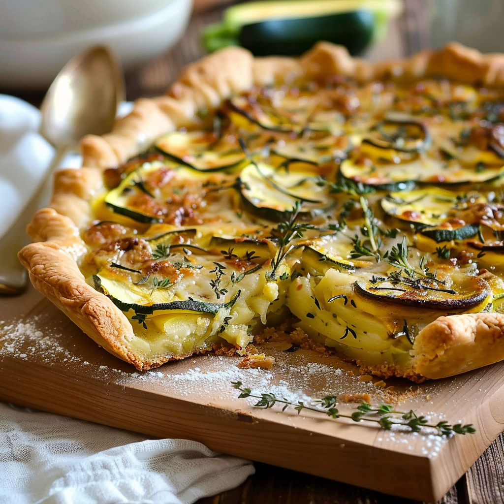 Tarte courgette thon depuis recettemoderne.com