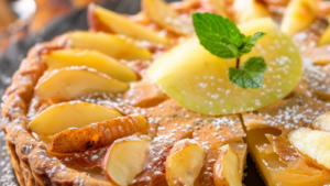 Tarte poire amandine recettemoderne.com