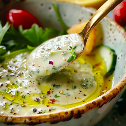 Sauce légère pour salades et crudités Depuis recettemoderne.com