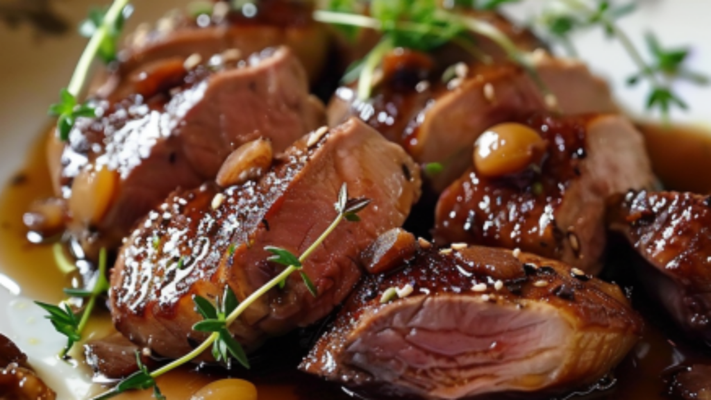 magret de canard au miel Depuis recettemoderne.com