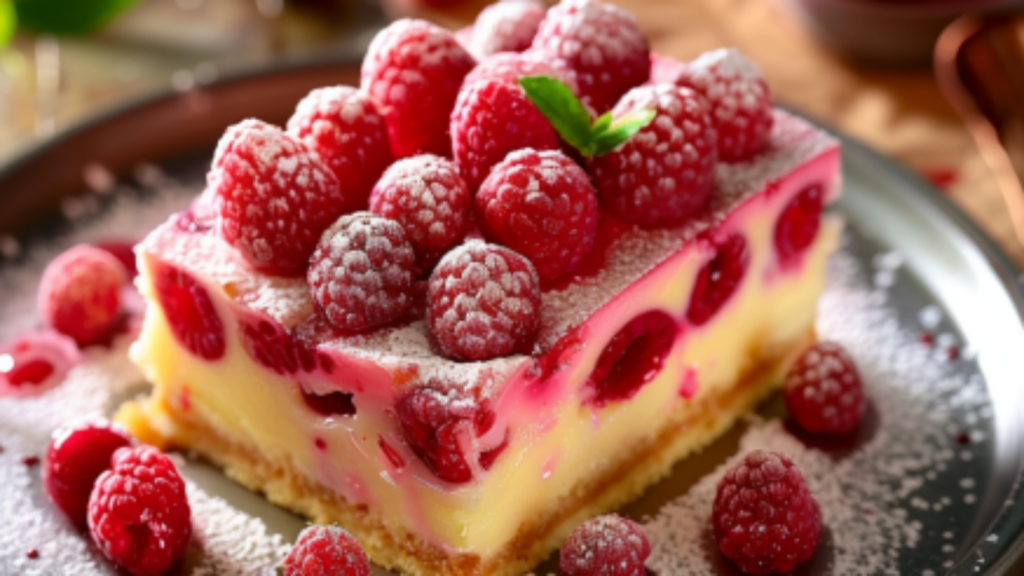 Gâteau Magique à la Framboise