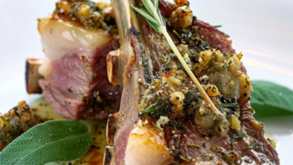 Carré d'agneau aux herbes Depuis recettemoderne.com