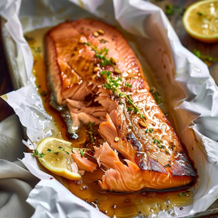 Recette saumon miel Depuis recettemoderne.com