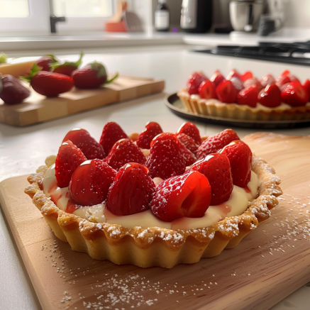 tarte fraises Depuis recettemoderne.com