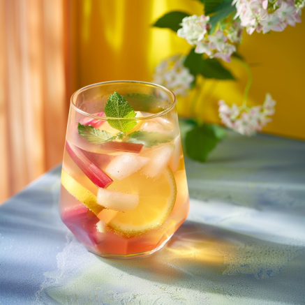 Limonade à la rhubarbe Depuis recettemoderne.com