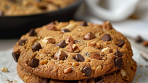 Cookie Géant aux Noisettes Depuis recettemoderne.com