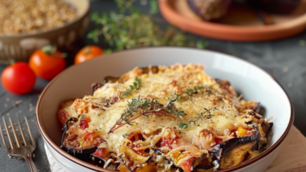 Recette pâtes aubergines fromage Depuis recettemodderne.com