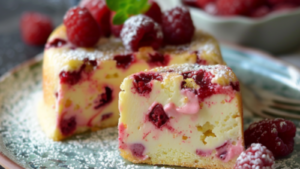 fondant à la framboise et à la ricotta Depuis recettemoderne.com
